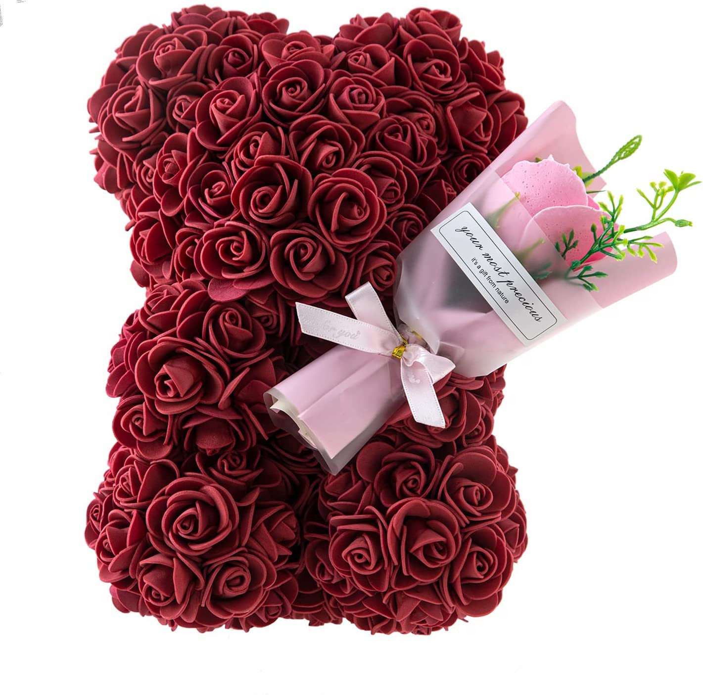 Rose Bear Preserved Fresh Flower Mothers Day Gift