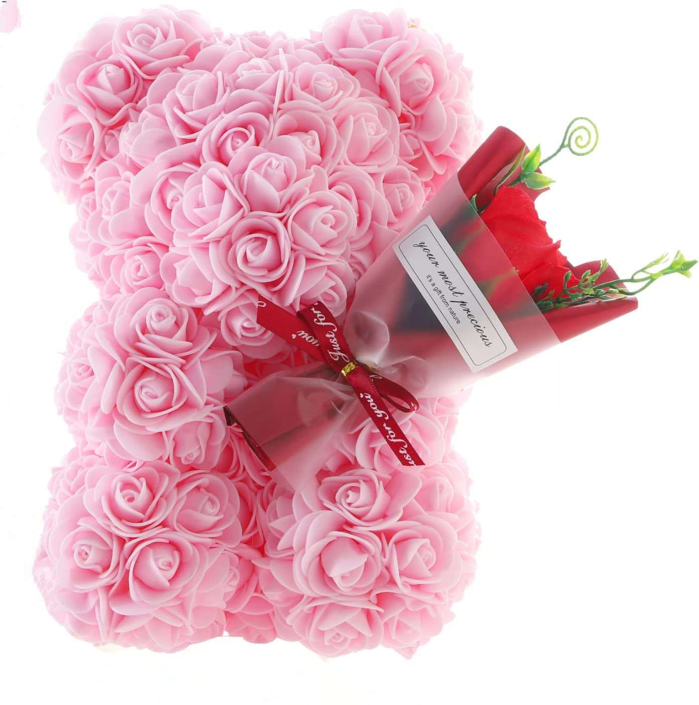 Rose Bear Preserved Fresh Flower Mothers Day Gift