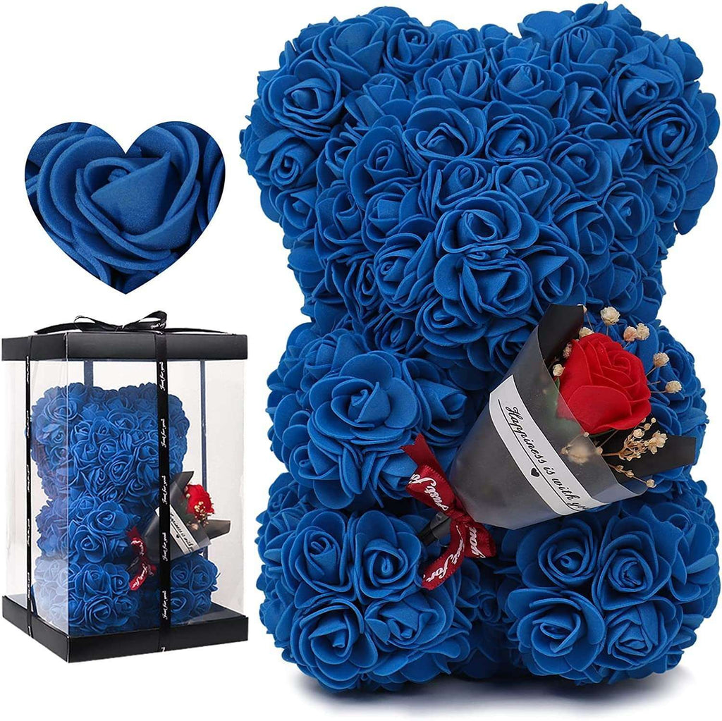 Rose Bear Preserved Fresh Flower Mothers Day Gift