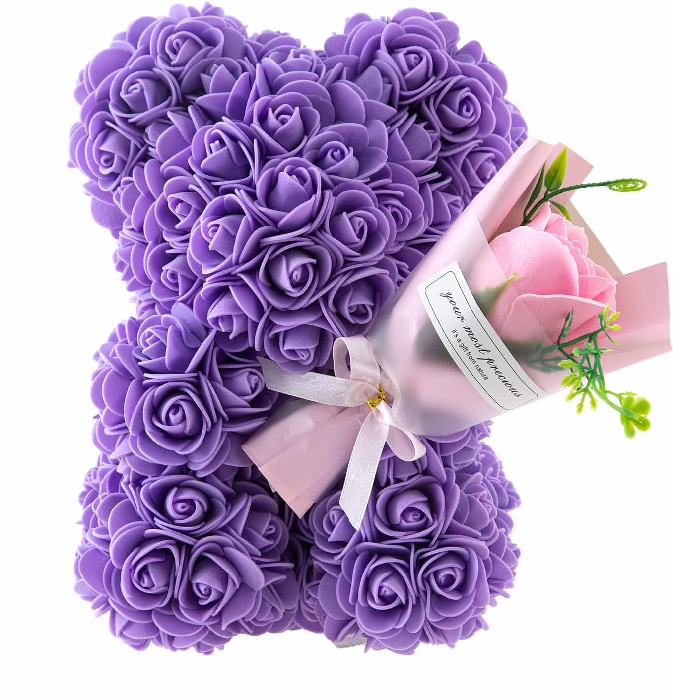 Rose Bear Preserved Fresh Flower Mothers Day Gift